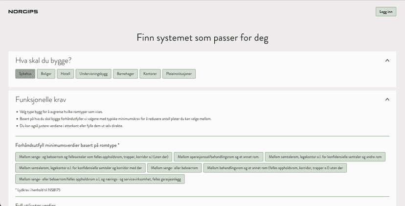 Norgips veggvelger — Finn systemet som passer for deg